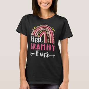 Camiseta Mejor leopardo rosa arcoiris del Día de la Madre