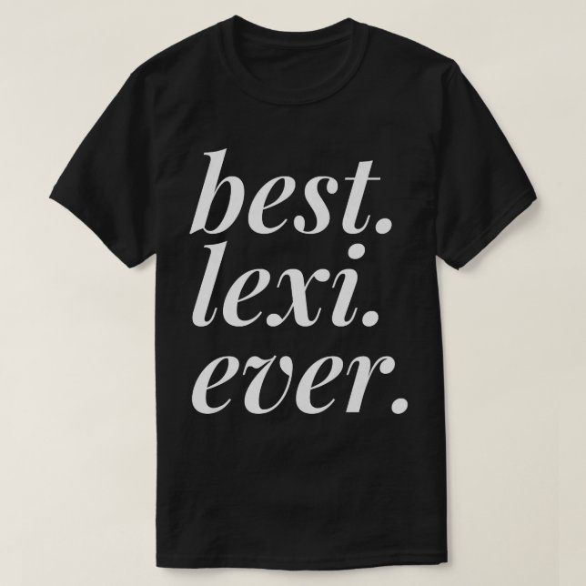 Camiseta Mejor Lexi Nombre Mujer Personalizada Chica BFF Pa (Diseño del anverso)