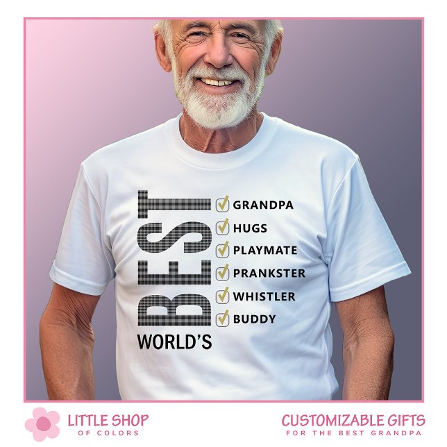 Camiseta Mejor lista de abuelo del mundo (Subido por el creador)