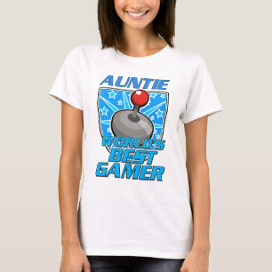 Camiseta Mejor logo retro de jugador de Auntie World