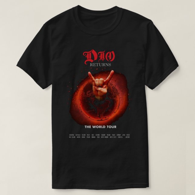 Camiseta Mejor logotipo de banda Metalizado pesada (Diseño del anverso)