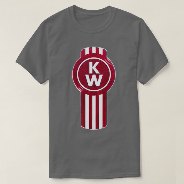 Camiseta mejor logotipo de kw rojo (Diseño del anverso)