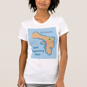 Camiseta Mejor lugar para bucear con snorkel en bonaire