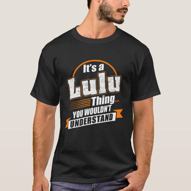 Camiseta Mejor Lulu Lulu nombrado (Anverso)