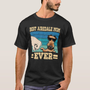 Camiseta Mejor Madre Airedale Ever Airedale Terrier Retro V
