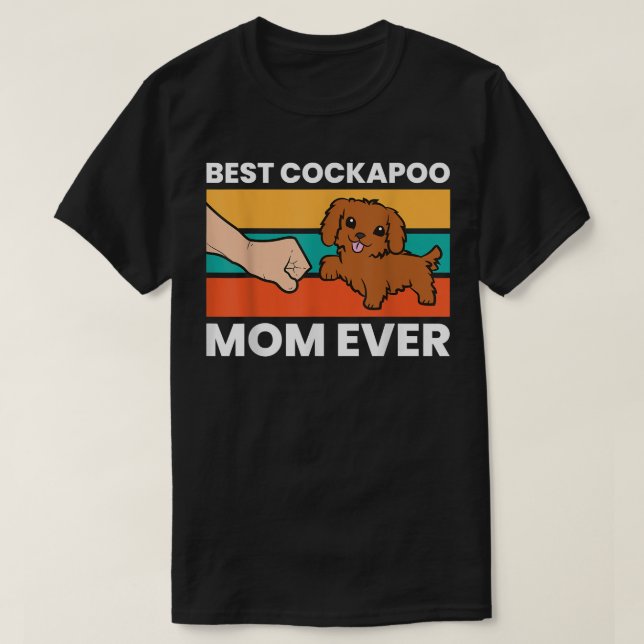 Camiseta Mejor Madre Cockapoo Mascota Cockapoo Perro  (Diseño del anverso)