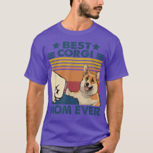 Camiseta Mejor Madre Corgi De Vintage Retro Curioso Corgi