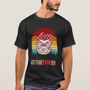 Camiseta Mejor Madre de Ferret de la Vieja Madre Animal