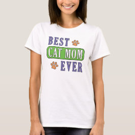 Camiseta Mejor Madre De Gato