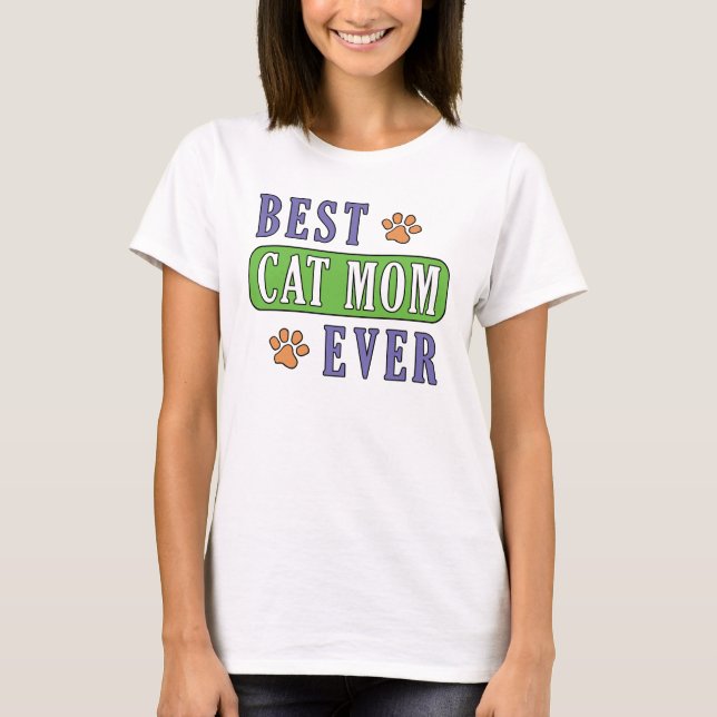 Camiseta Mejor Madre De Gato (Anverso)