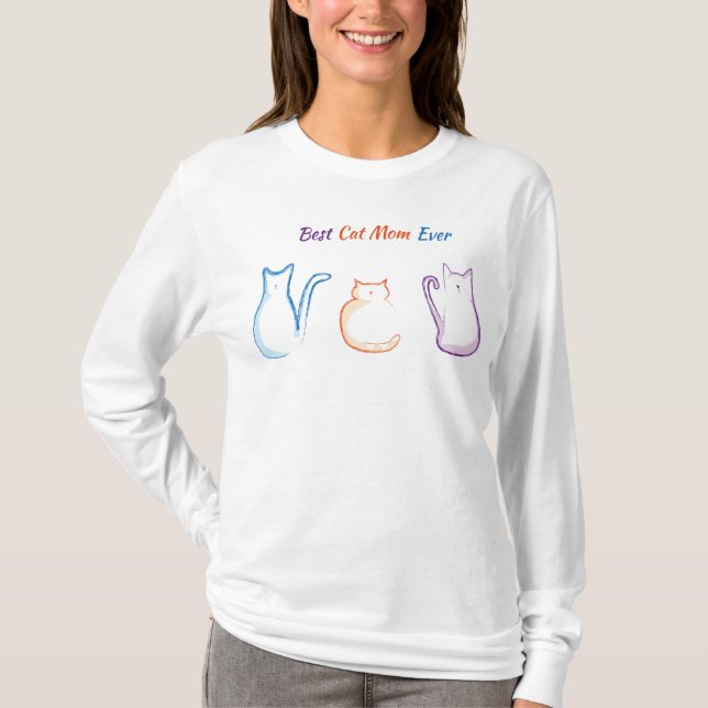 Camiseta Mejor Madre De Gato (Anverso)