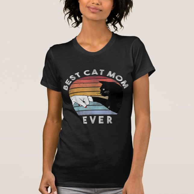 Camiseta Mejor Madre De Gato | Gracioso regalo de mamá gata (Anverso)