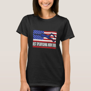 Camiseta Mejor madre de pesca con lanza buzo de buceo buceo