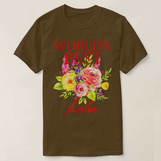 Camiseta Mejor madre filipina Lola del mundo de mujeres (Diseño del anverso)