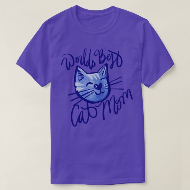Camiseta Mejor Madre Gata del Mundo (Diseño del anverso)
