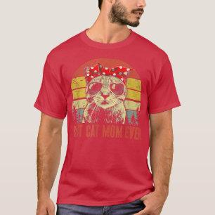 Camiseta Mejor Madre Gata Que Nunca Gato Lover Guay Gafas D
