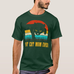 Camiseta Mejor Madre Gata Siempre Vintage Retro Kitty Avers
