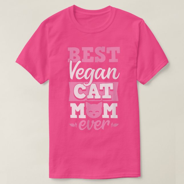 Camiseta Mejor Madre Gata Vegan Siempre Ética Pro Vegan Adv (Diseño del anverso)