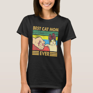 Camiseta Mejor Madre Gato Nunca Banda Ancha Roja Madre 2019