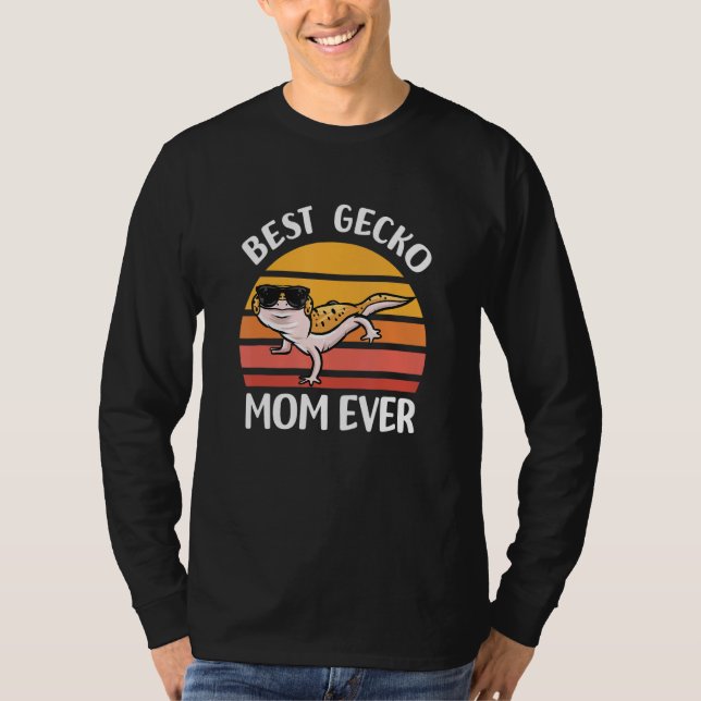 Camiseta Mejor Madre Gecko Mascota Reptile Lizard Leopard G (Anverso)