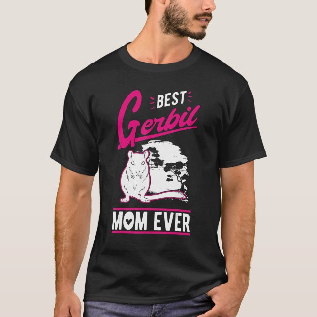Camiseta Mejor Madre Gerbil (Anverso)