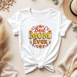 Camiseta Mejor Madre Jamás Floral Wreath | Día de la Madre