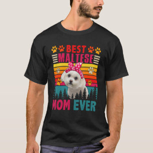 Camiseta Mejor Madre Maltesa Retro De Vintage Que Nunca Cab