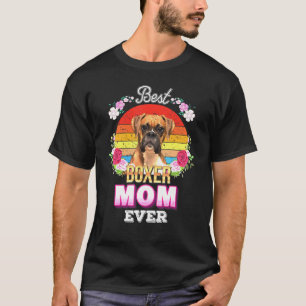 Camiseta Mejor Madre Perro Boxer Padre Floral