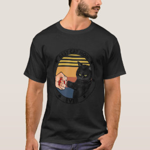Camiseta Mejor Madre Perro Gato Negro Retro