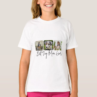 Camiseta Mejor Madre Perro - Personalizado de 3 Collages de