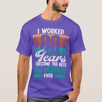 Camiseta Mejor madre perruna de 80 años Cumpleaños 80 madre