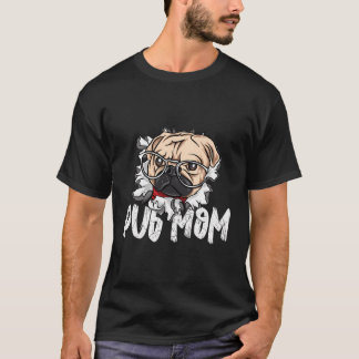 Camiseta Mejor Madre Pug Vintage