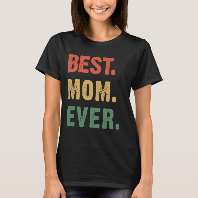 Camiseta Mejor Madre Retro Vintage (Anverso)