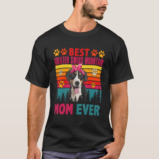 Camiseta Mejor Madre Suiza Mayor De Montaña Jamás Perro H (Anverso)
