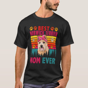 Camiseta Mejor Madre Terrier De Norwich De Vintage Jamás Pe