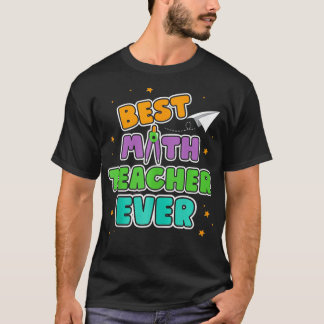 Camiseta Mejor Maestra Matemática Hombres Matemáticas