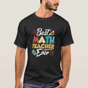 Camiseta Mejor Maestría en Matemáticas de la Escuela de Edu
