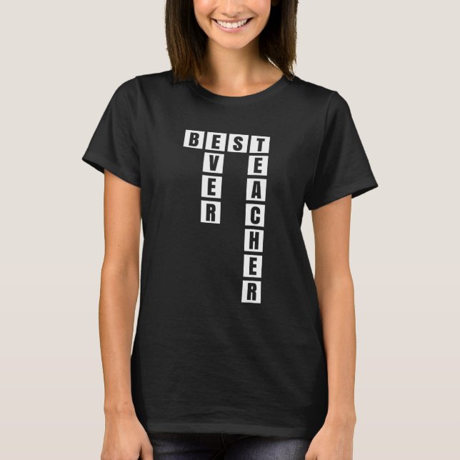 Camiseta Mejor Maestría en Rompecabezas (Anverso)