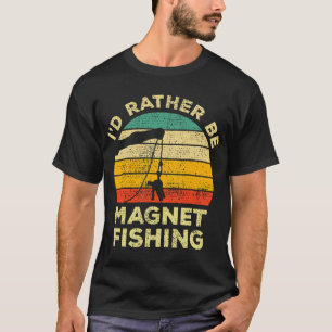 Camiseta Mejor Magnetizar Pescar Regalo Vintage Para Ma
