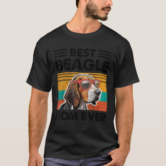 Camiseta Mejor mamá Beagle jamás Perro gafas de sol Día de 
