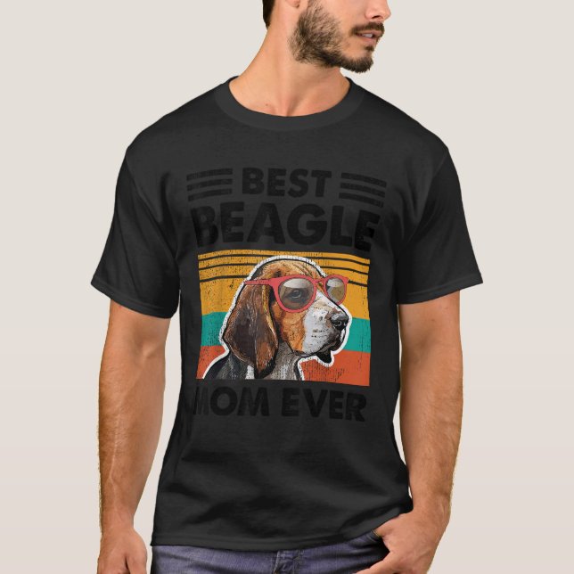 Camiseta Mejor mamá Beagle jamás Perro gafas de sol Día de  (Anverso)