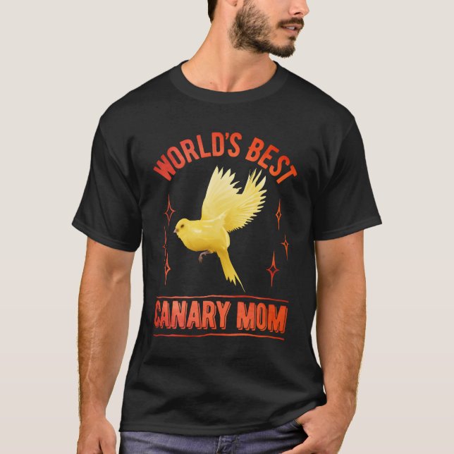Camiseta Mejor Mamá Canaria Canarias Ama Aves Familia (Anverso)
