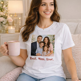 Camiseta Mejor Mamá con Retrato Familiar