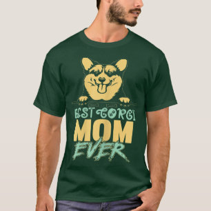 Camiseta Mejor mamá de Corgi divertida Corgi apro de corgi