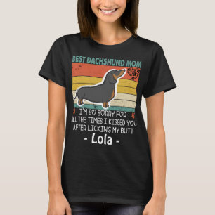 Camiseta Mejor mamá de Dachshund Perro divertido mamá Perso