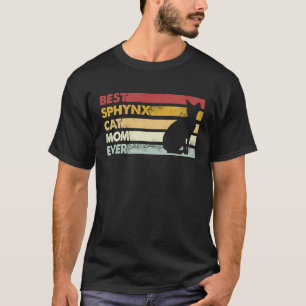 Camiseta Mejor Mamá de Gatos del Mundo Madre Gato Sphynx