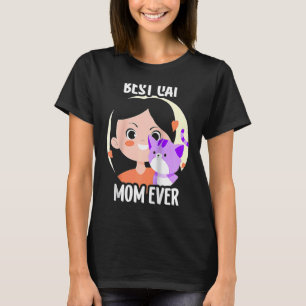 Camiseta Mejor Mamá de Gatos del Mundo Madre Mama Frases Ma