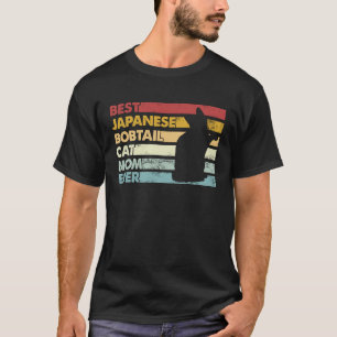 Camiseta Mejor Mamá de Gatos Madre Gato Bobtail Japonés