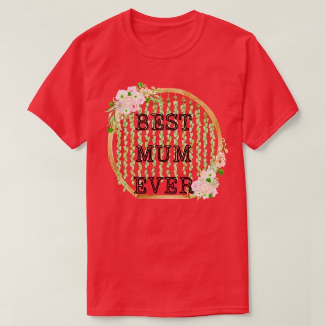 Camiseta mejor mamá de la historia (Diseño del anverso)