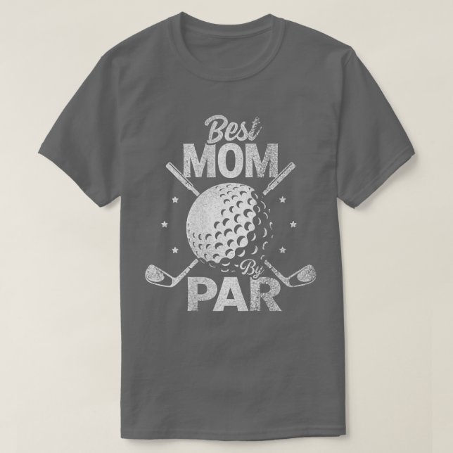 Camiseta Mejor Mamá De Par Daddy El Día Del Padre Golf Grac (Diseño del anverso)